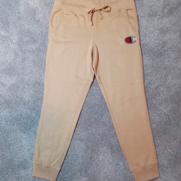Champion Tan Sweatpants NWOT Fleece Joggers size L - Picture 1 of 4